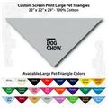 22"x22"x29" Silver Custom Printed Imported 100% Cotton Pet Bandanna